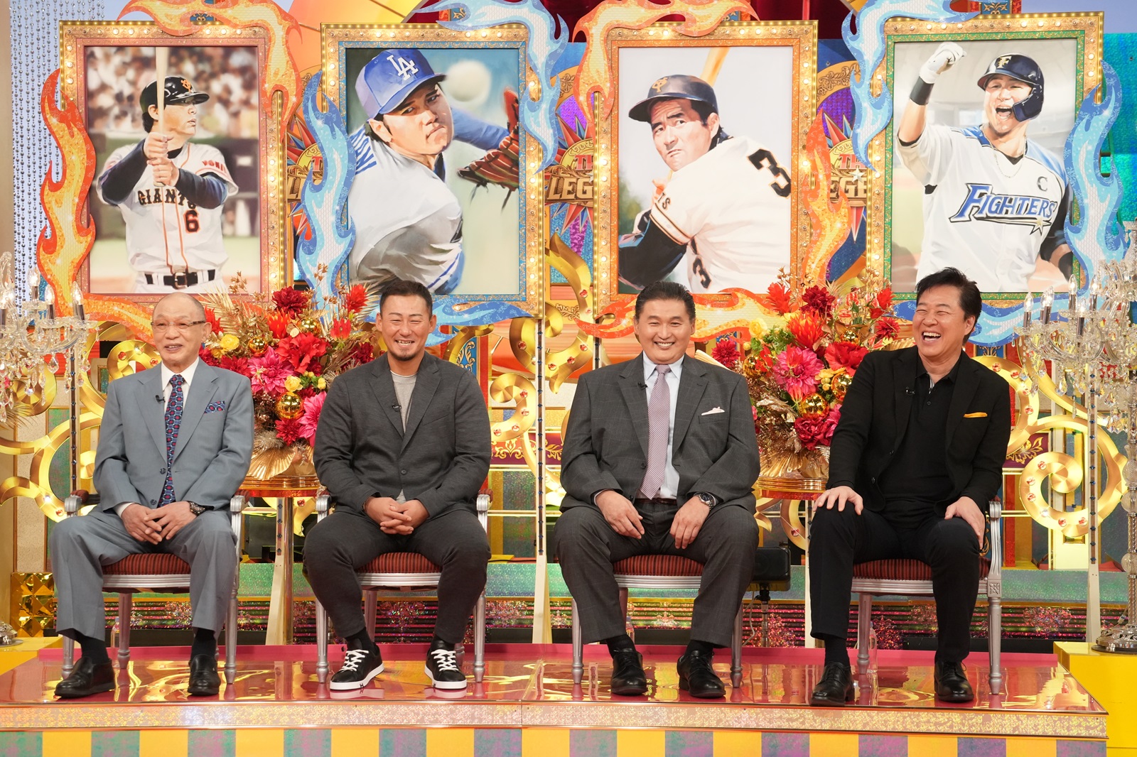落合博満、中田翔、貴乃花光司、川合俊一の写真