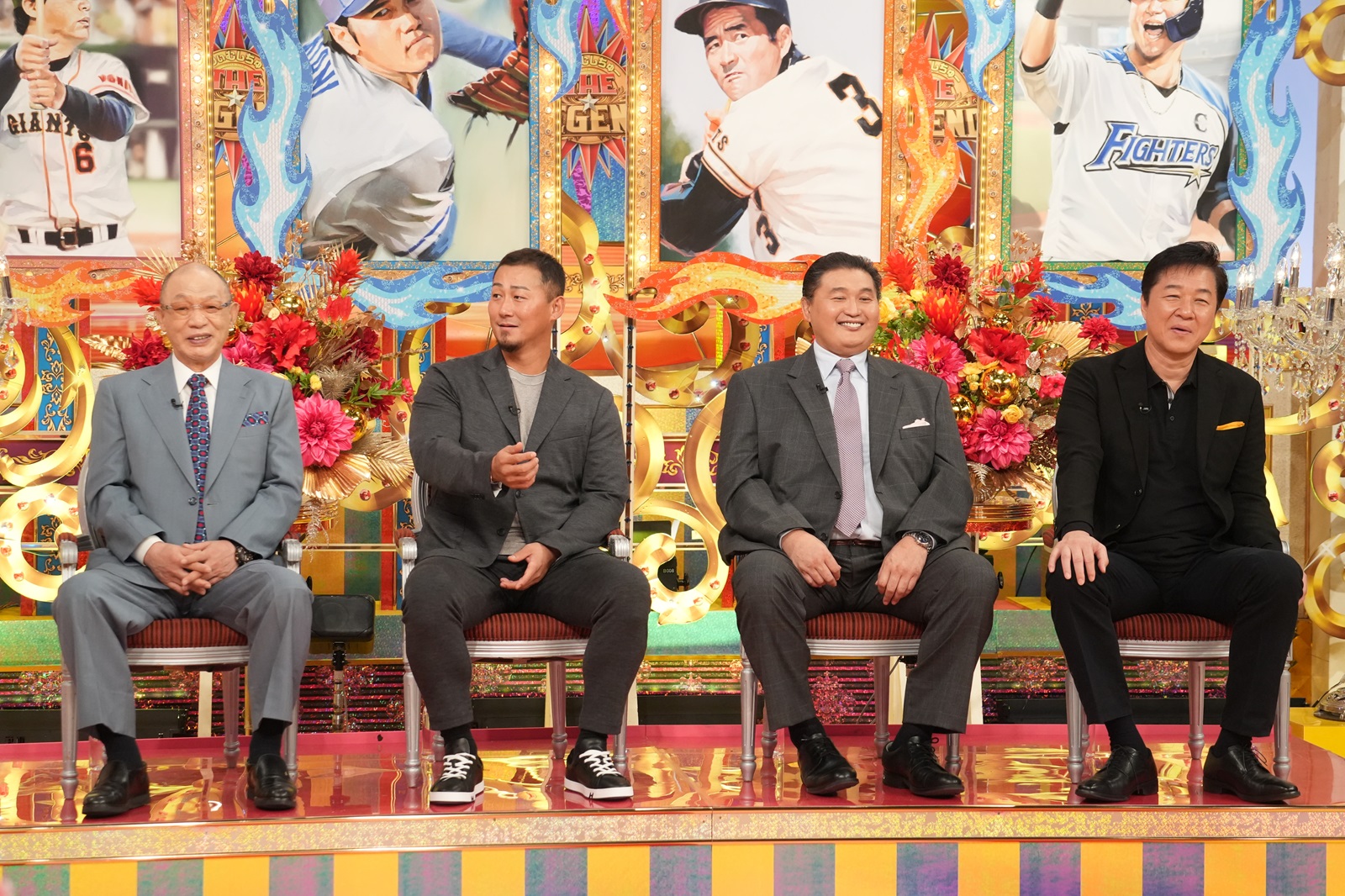 落合博満、中田翔、貴乃花光司、川合俊一の写真