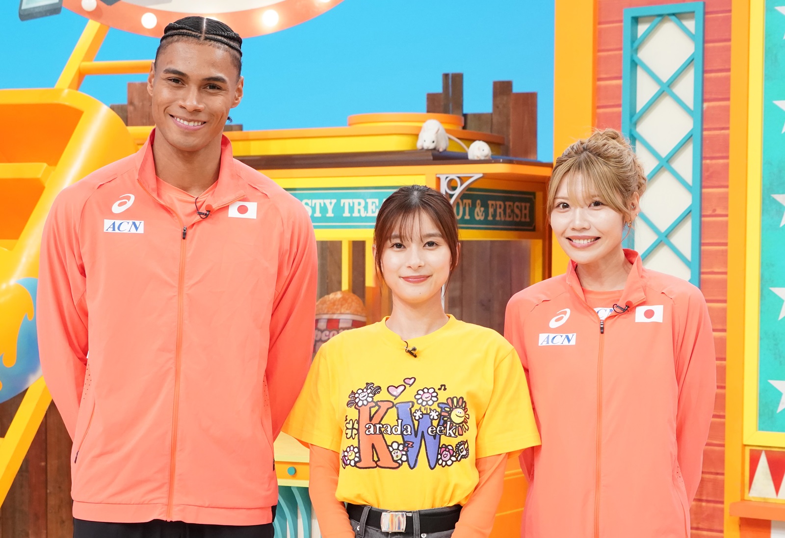 芳根京子と中島ひとみと中島佑気ジョセフの写真