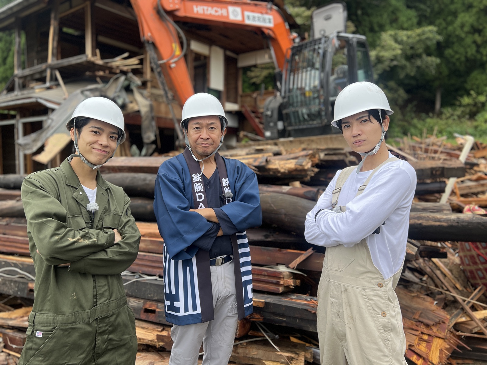 城島茂、timeleszの松島聡、SixTONESの髙地優吾の写真