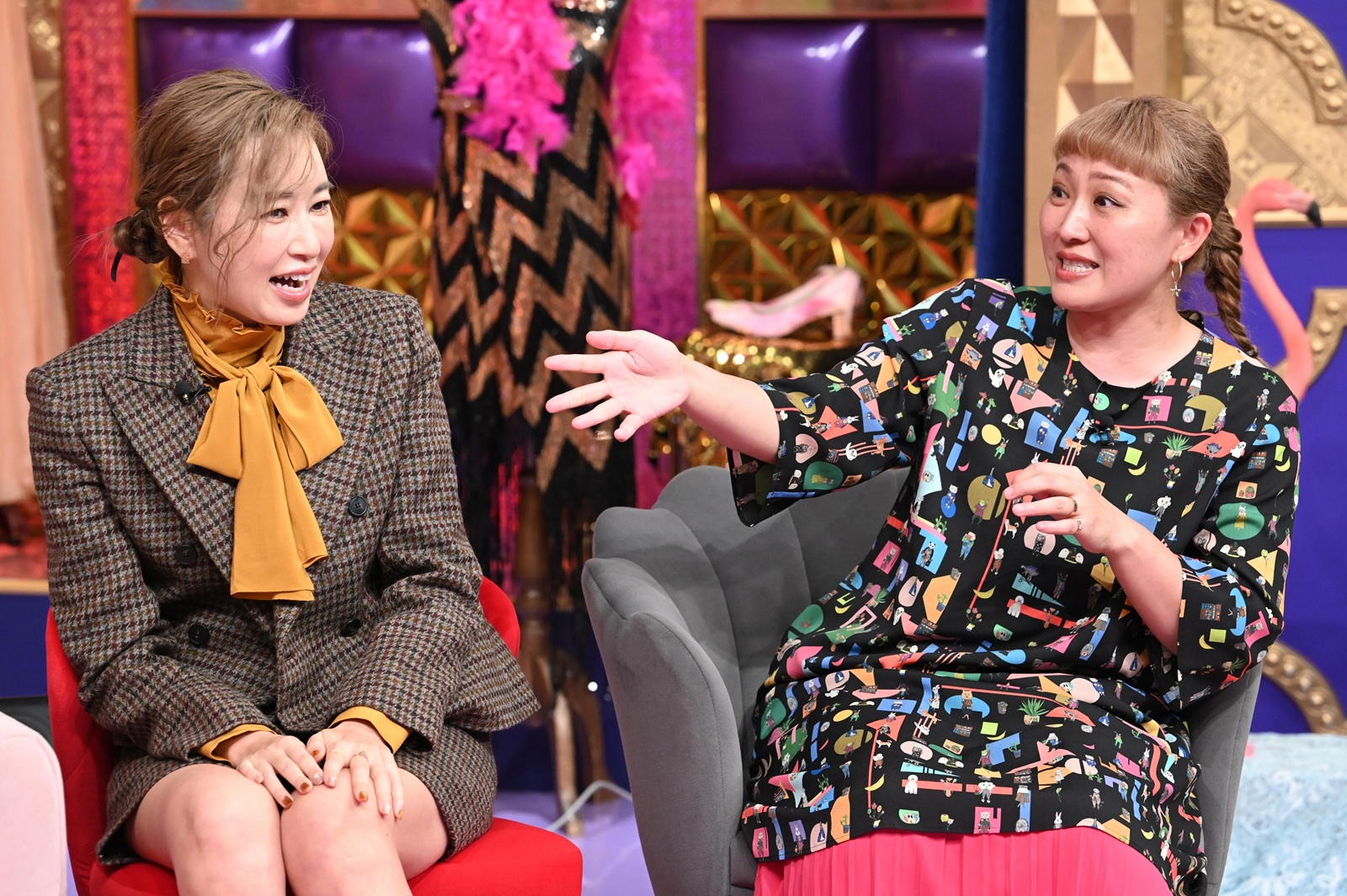 仁香と丸山桂里奈の写真