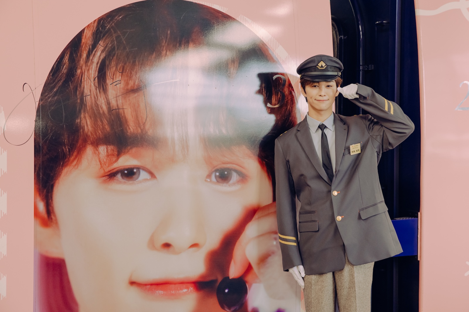 INIの後藤威尊が南海難波駅の1⽇駅⻑に就任