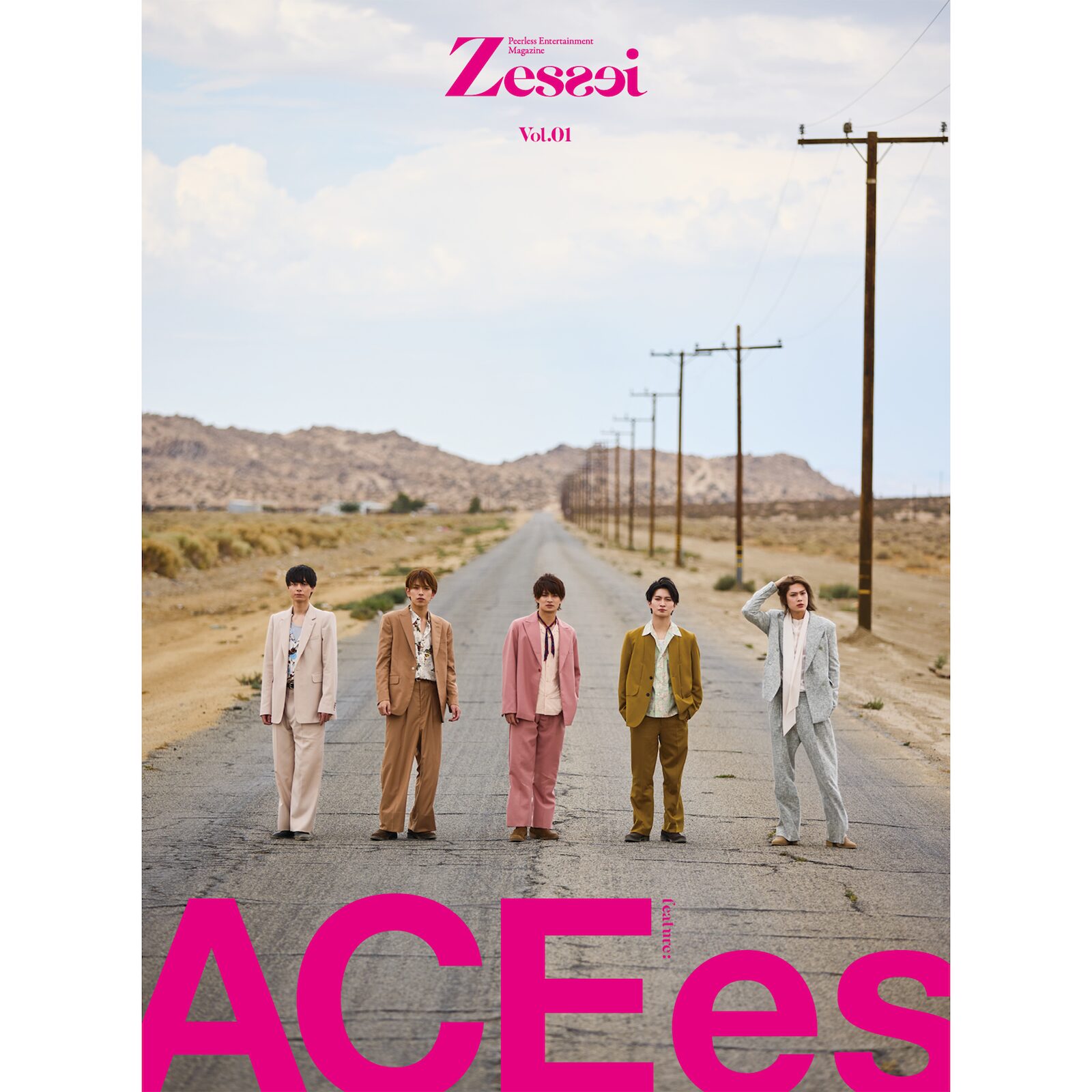 エンターテイメントマガジン『Zessei』の表紙を飾ったACEes