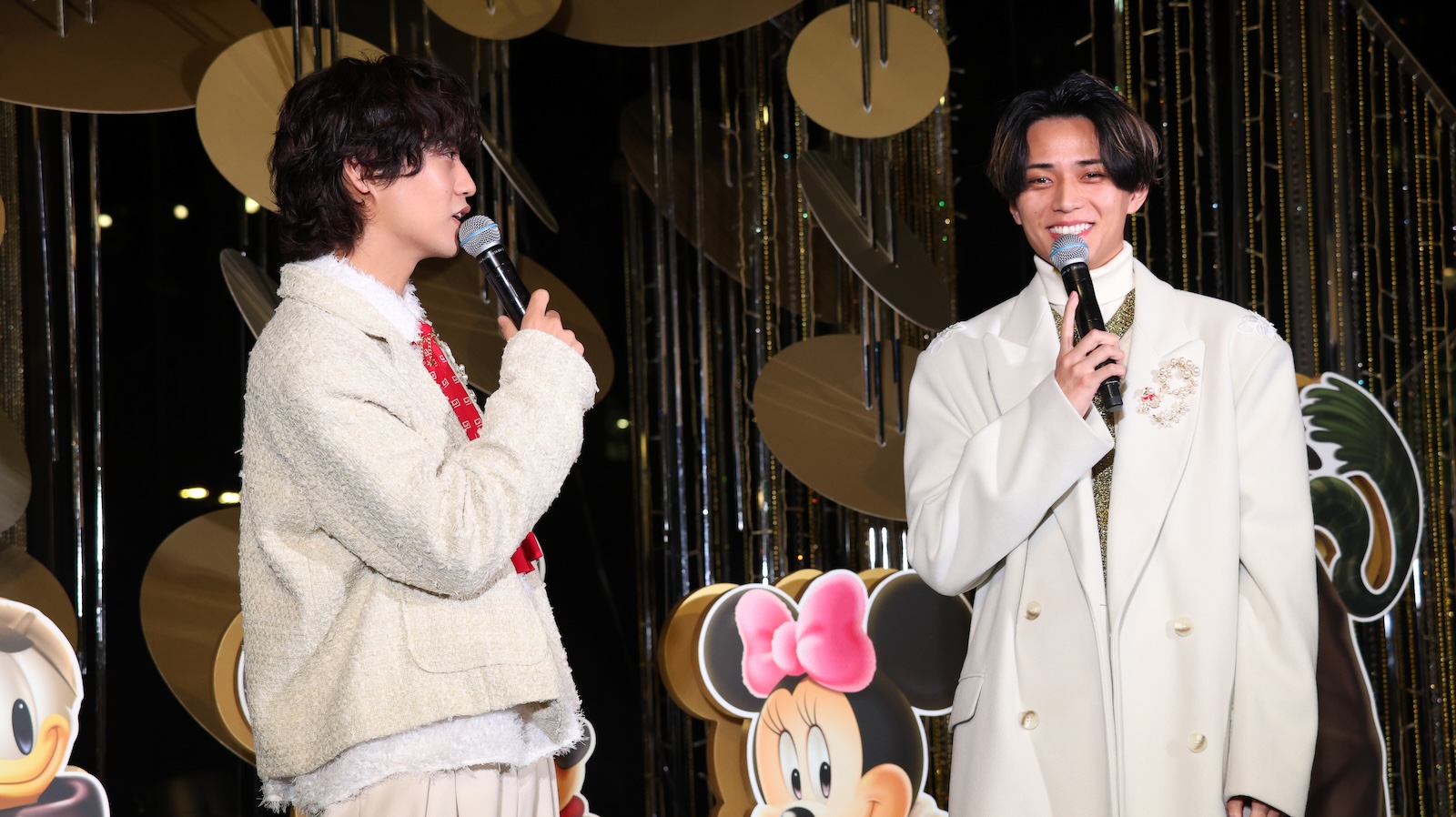 Celebration Tree<Mickey & Friends>の点灯式に登壇したKing & Prince