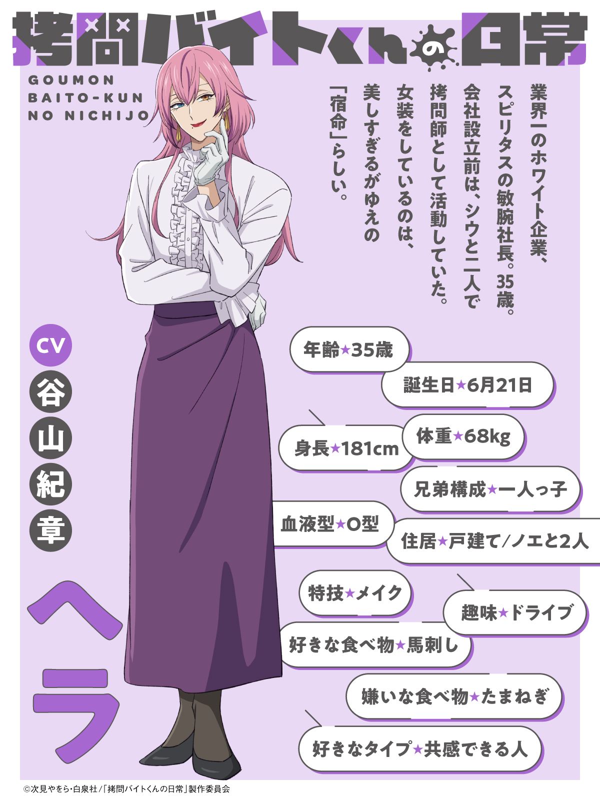 ヘラのプロフィール