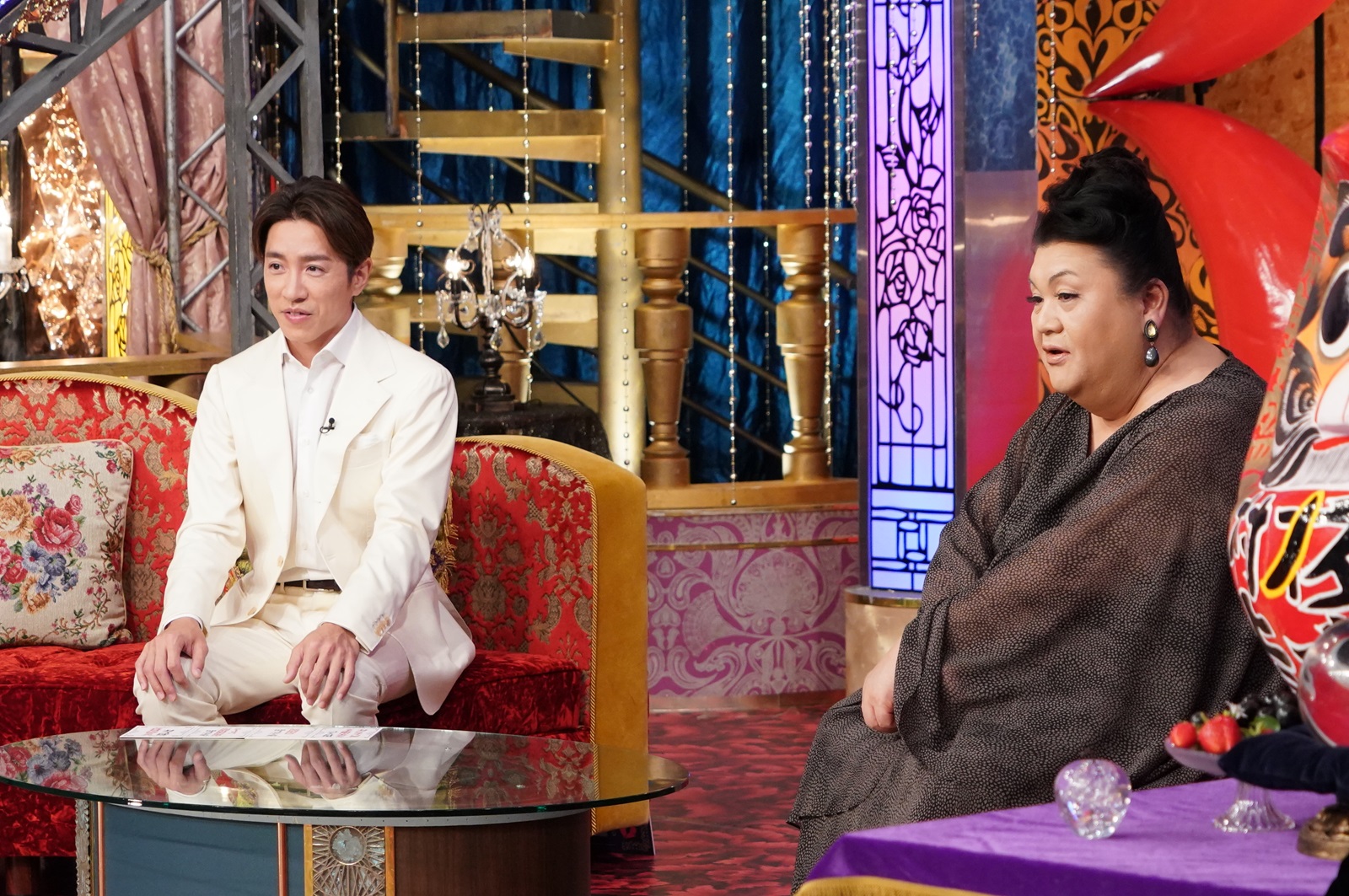 SUPER EIGHTの村上信五とマツコ・デラックスの写真