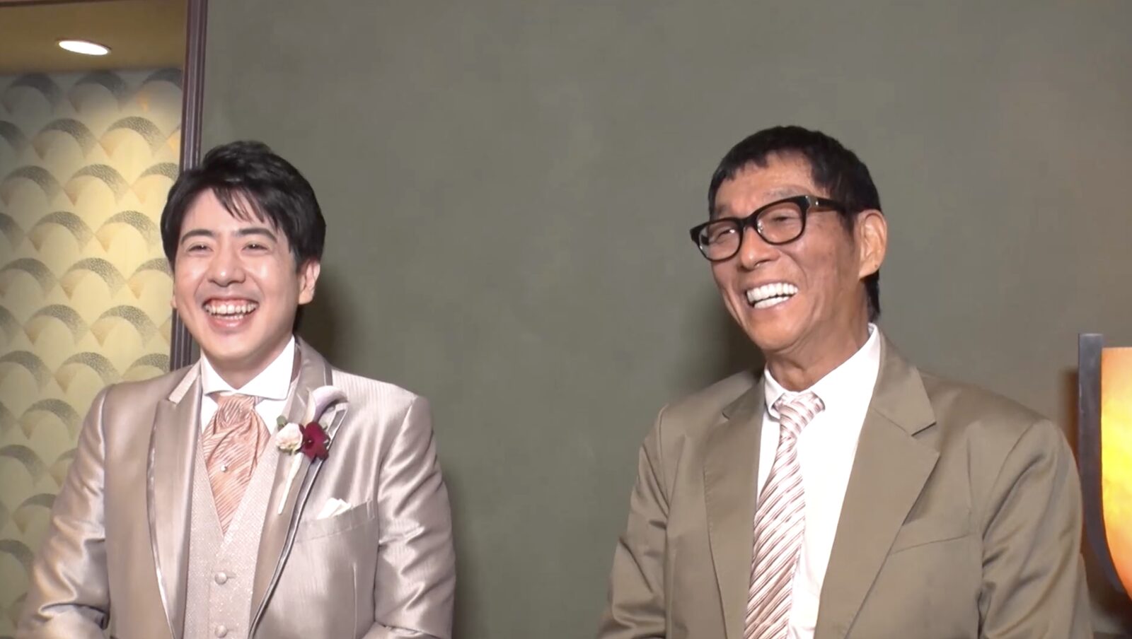 明石家さんまと息子・二千翔(にちか)さんの写真