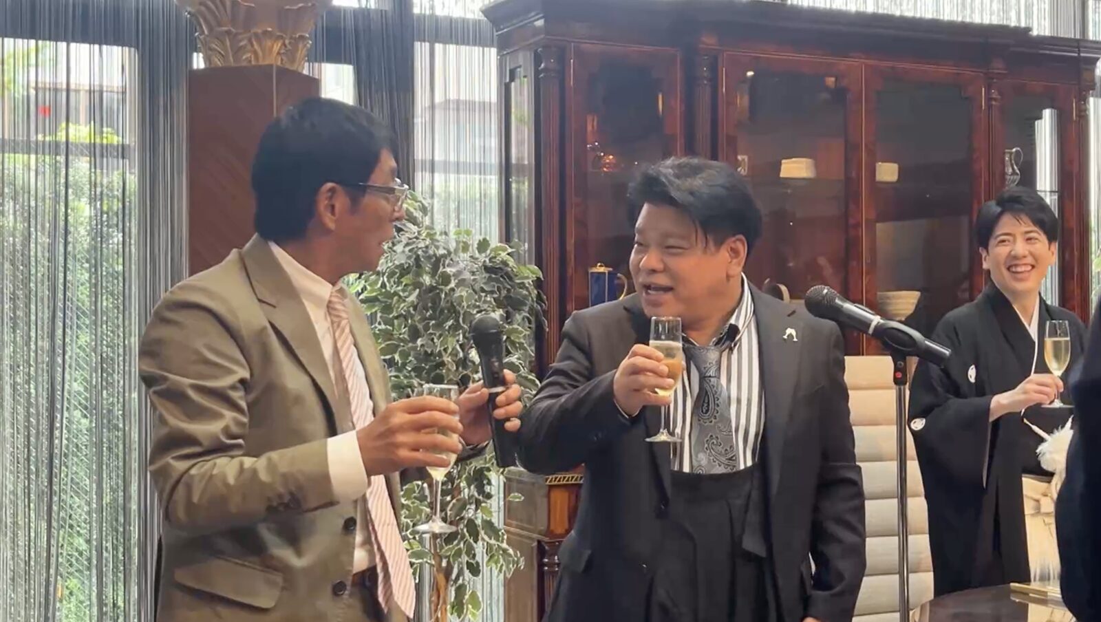 明石家さんまとジミー大西の写真