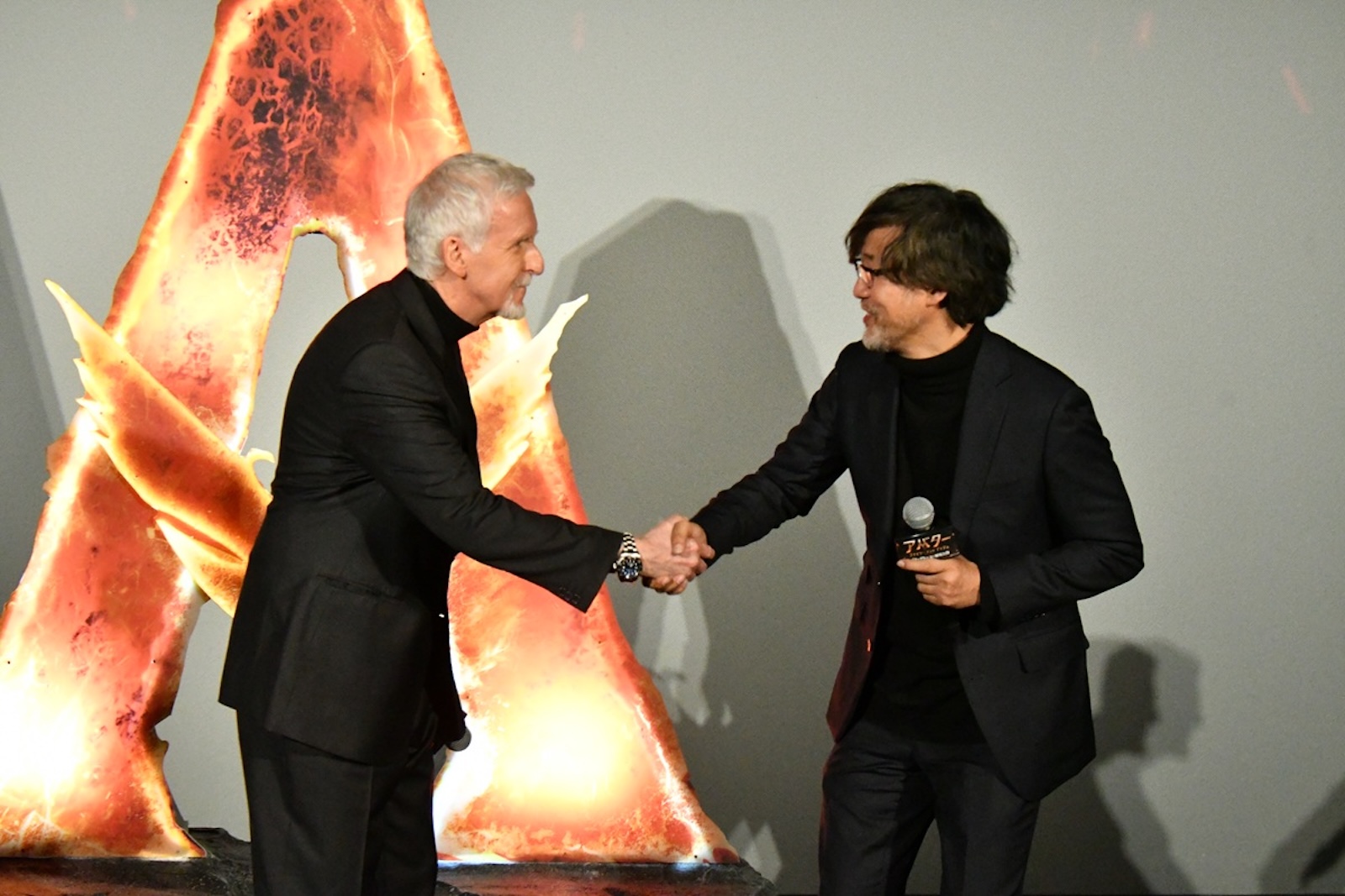 ジェームズ・キャメロン、山崎貴の写真