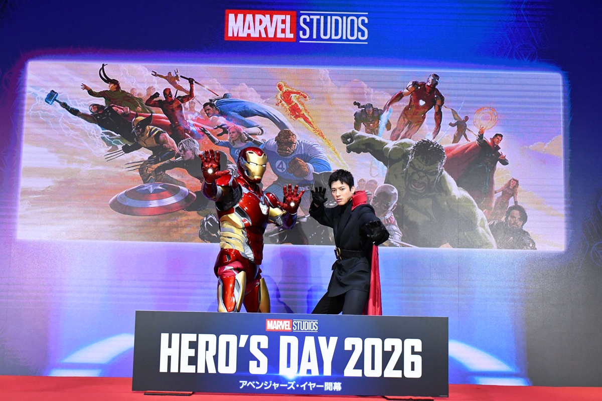 【「ヒーローの日」アベンジャーズ重大ニュース発表イベント】に登壇した山田裕貴、アイアンマン