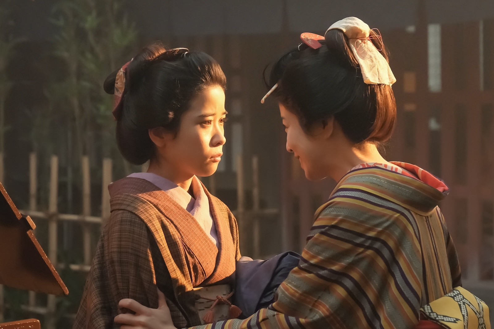 連続テレビ小説『ばけばけ』に出演するさとうほなみ、円井わん