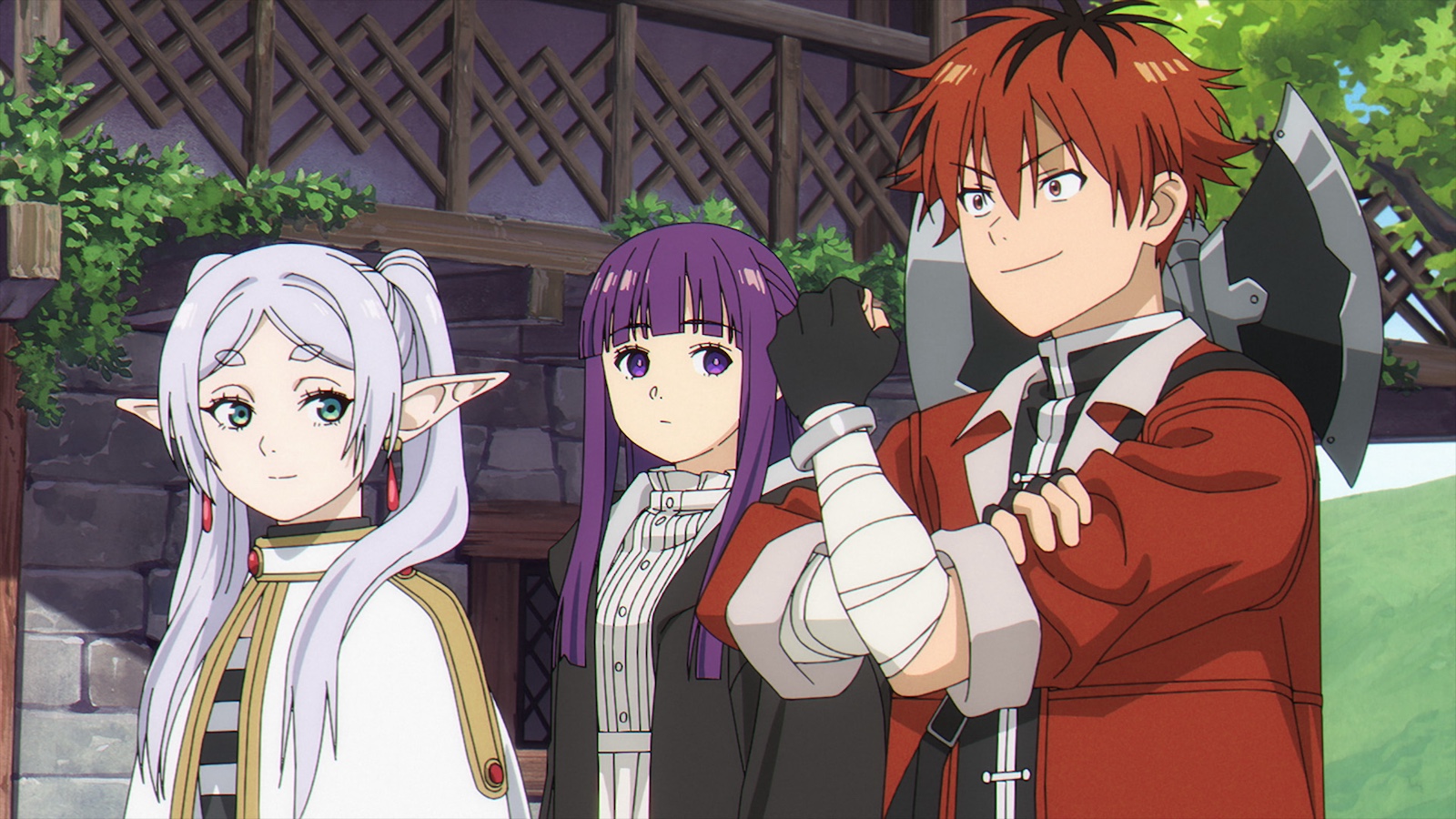 魔法使いフリーレン、フェルン、戦士シュタルクの画像（アニメ『葬送のフリーレン』）