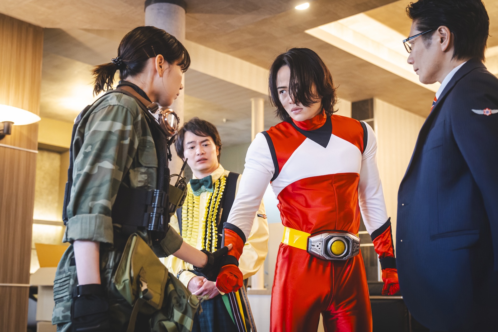 ドラマ『こちら予備自衛英雄補?!』に出演する菊池風磨、のん