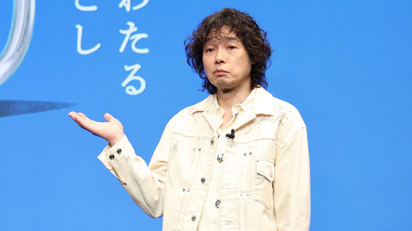 「サントリー生ビール」新CM発表会に登壇した斉藤和義