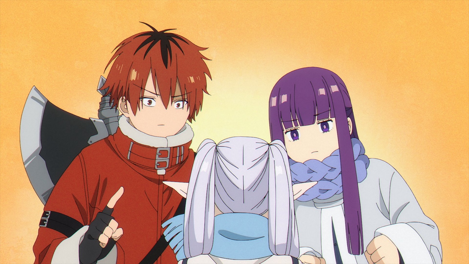 魔法使いフリーレン、フェルン、戦士シュタルクの画像（アニメ『葬送のフリーレン』）