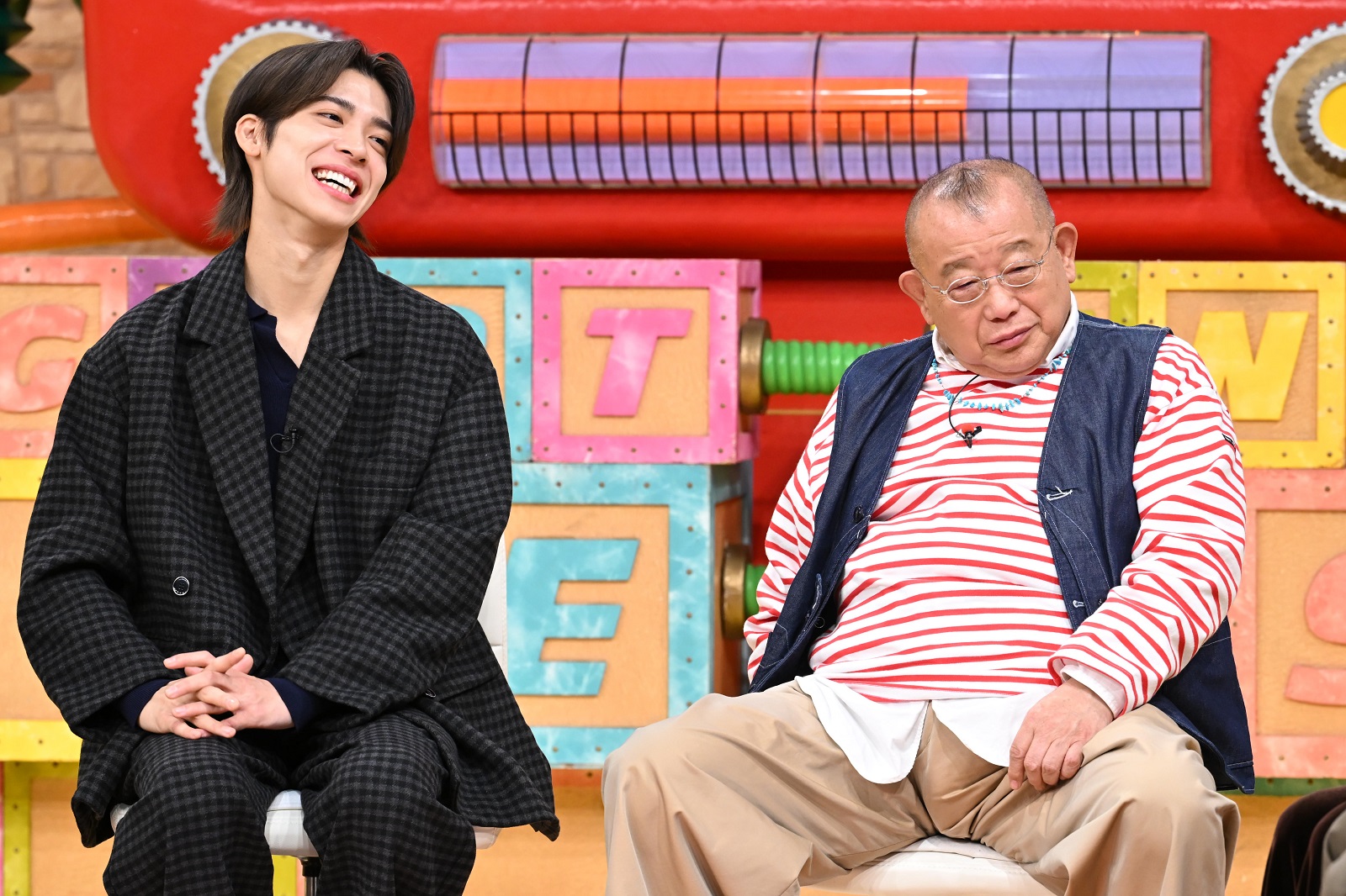 timelesz・松島聡、笑福亭鶴瓶の写真