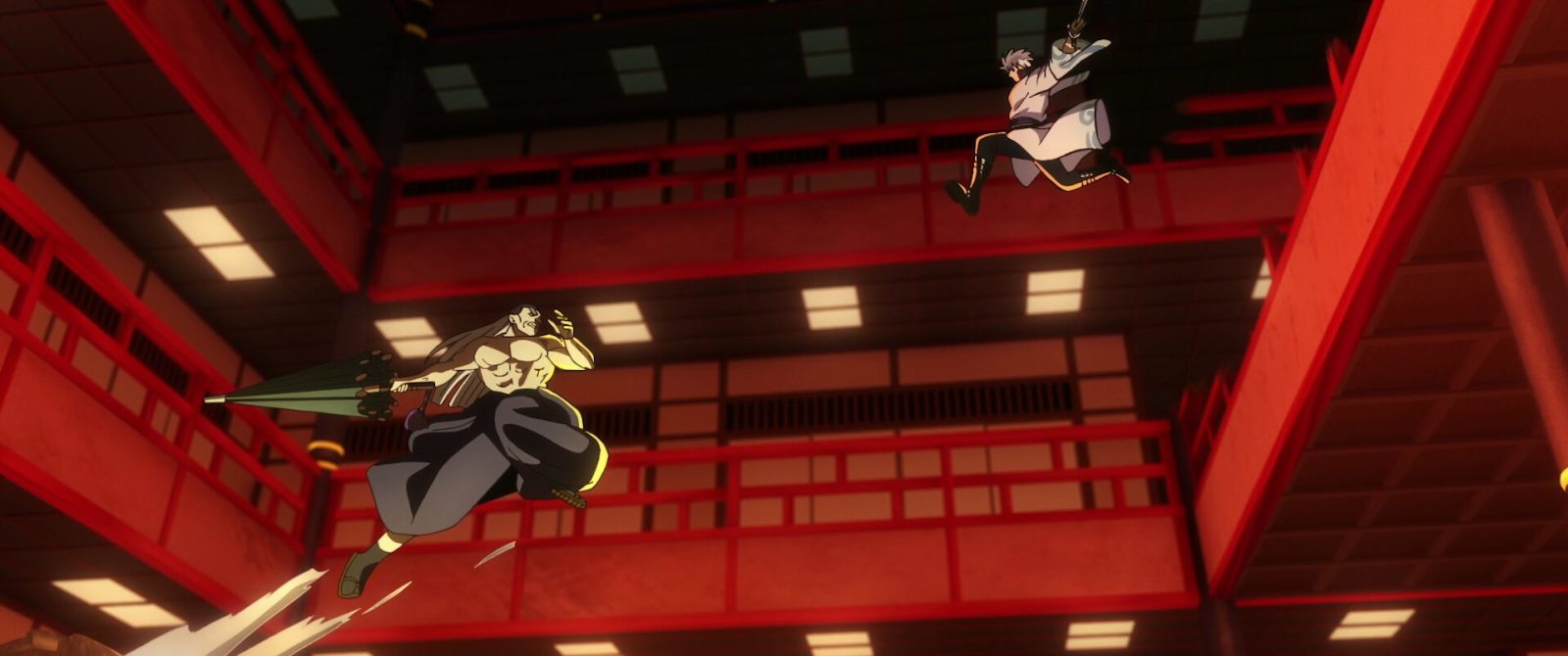 アニメ『銀魂』新劇場版銀魂 -吉原大炎上-のワンシーン