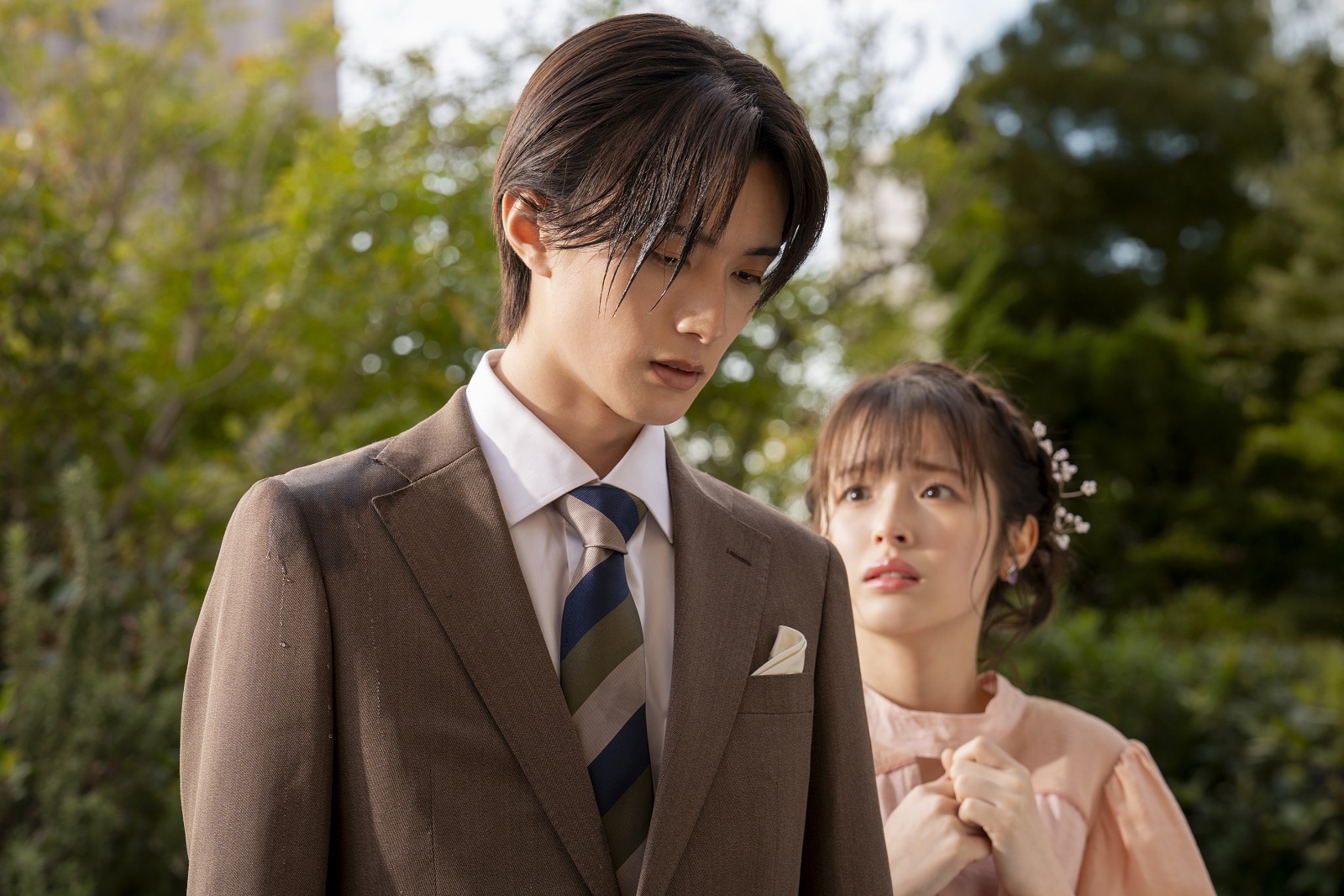 山中柔太朗と豊嶋花の写真