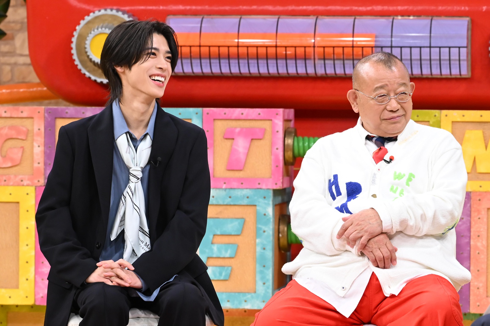 timelesz・松島聡、笑福亭鶴瓶の写真