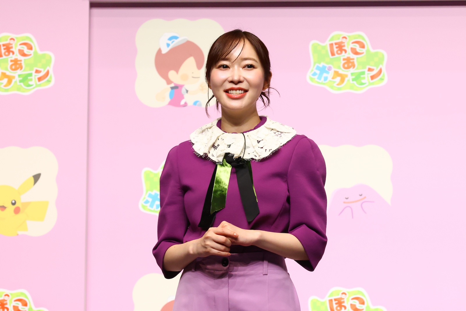 『ぽこ あ ポケモン』発売記念イベントに登壇した指原莉乃