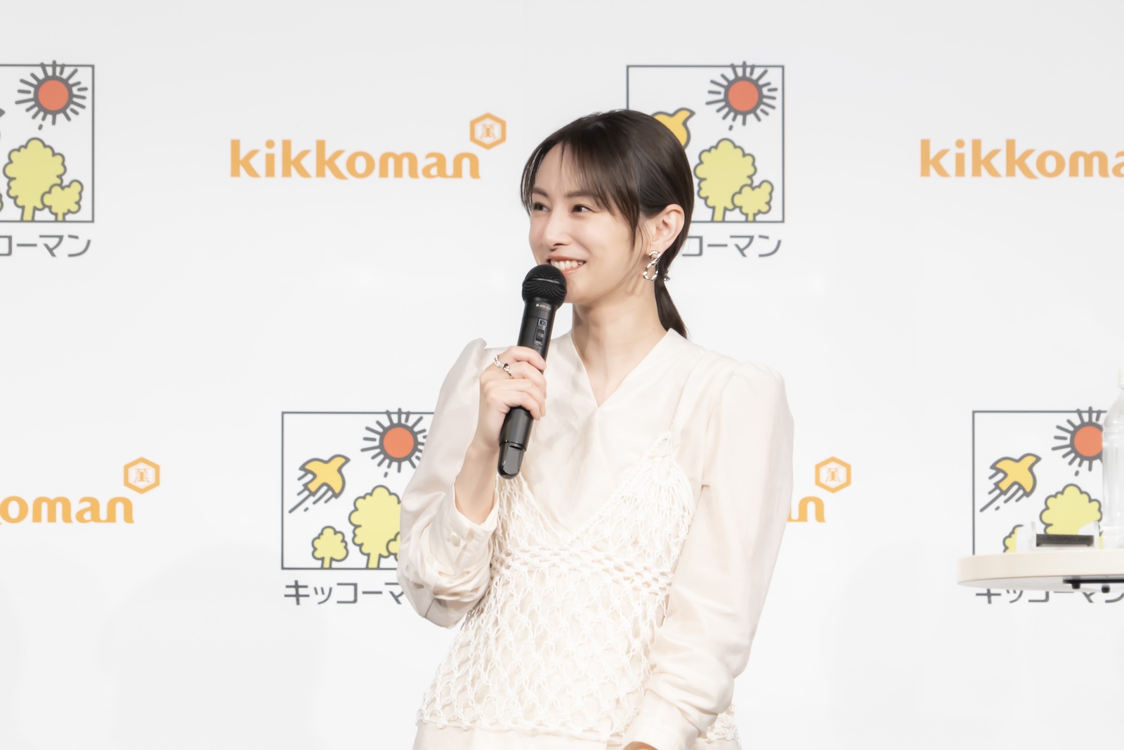 「キッコーマン豆乳 2026年度事業戦略＆新TVCM発表会」に登壇した北川景子