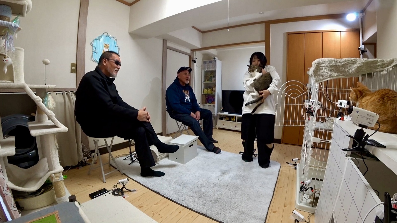 蝶野正洋と武藤敬司とアンゴラ村長の写真