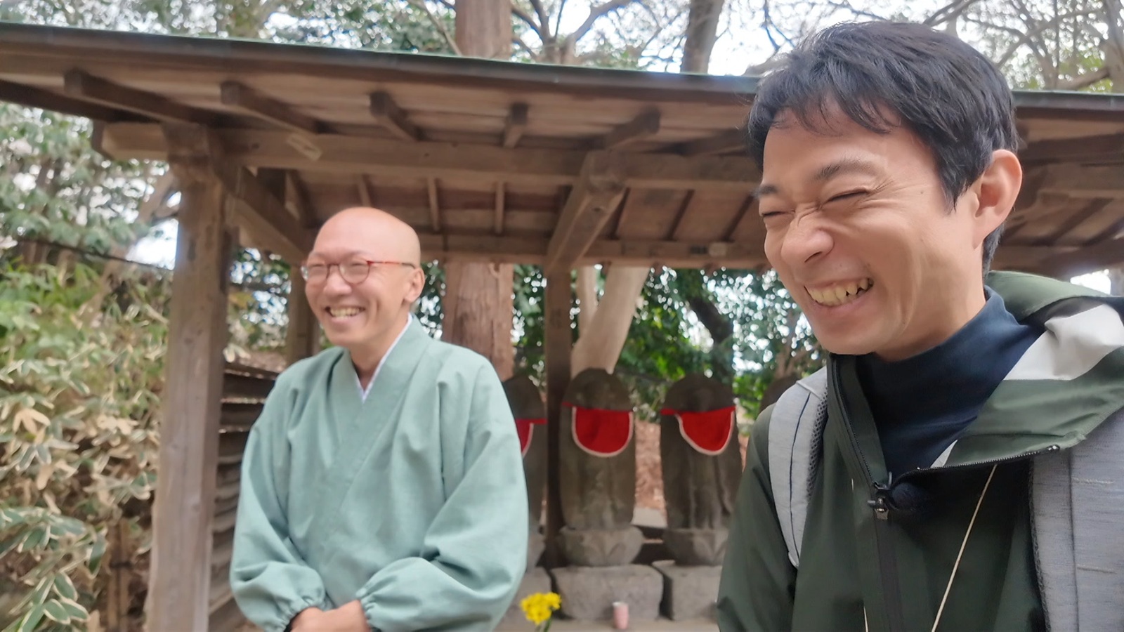 苔師・園田純寛さんらの写真