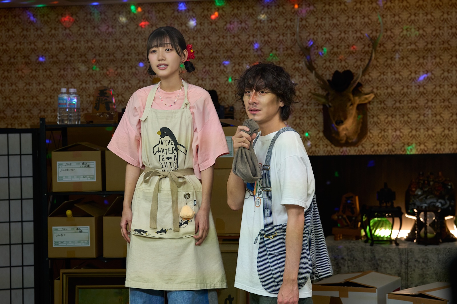 『ぴーすおぶせーふ』に出演する佐々木美玲・落合モトキ