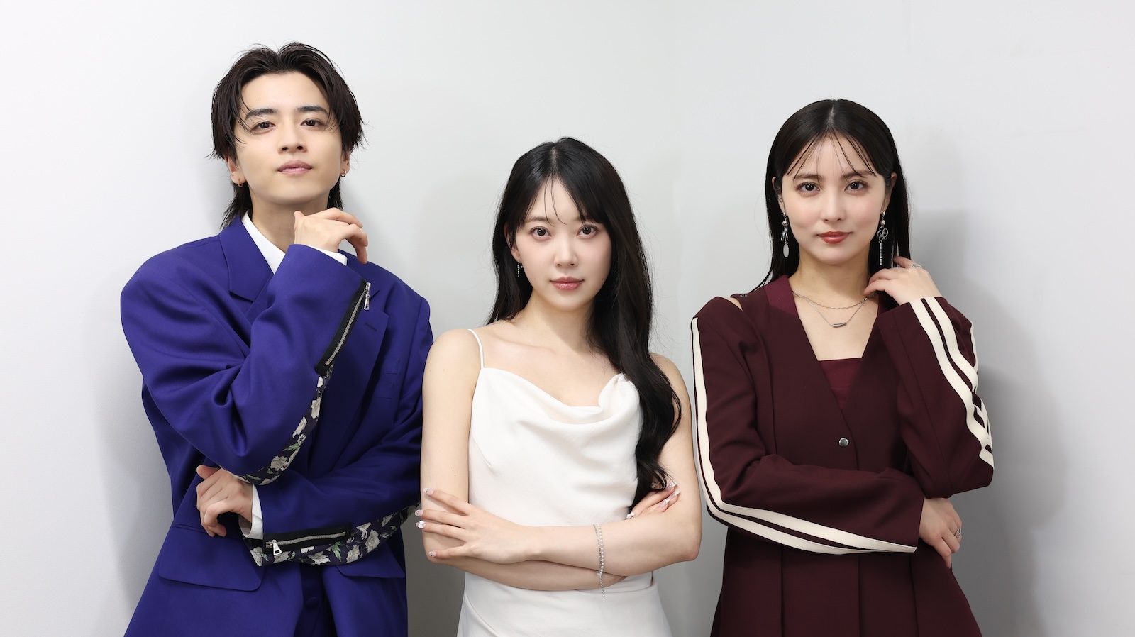 ドラマ『ディープリベンジ-顔を捨てた家政婦-』に出演する堀未央奈、石川恋、飯島寛騎