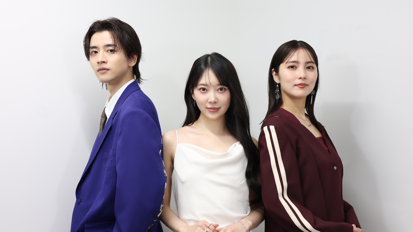 ドラマ『ディープリベンジ-顔を捨てた家政婦-』に出演する堀未央奈、石川恋、飯島寛騎