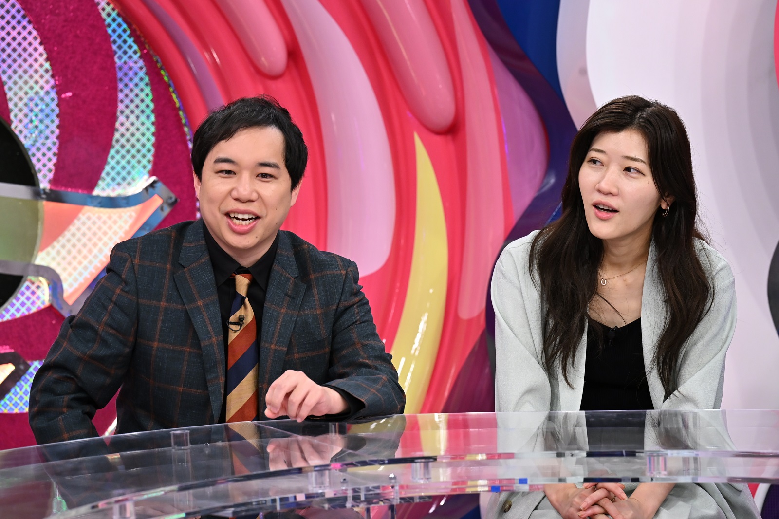 せいや（霜降り明星）とヒコロヒーの写真