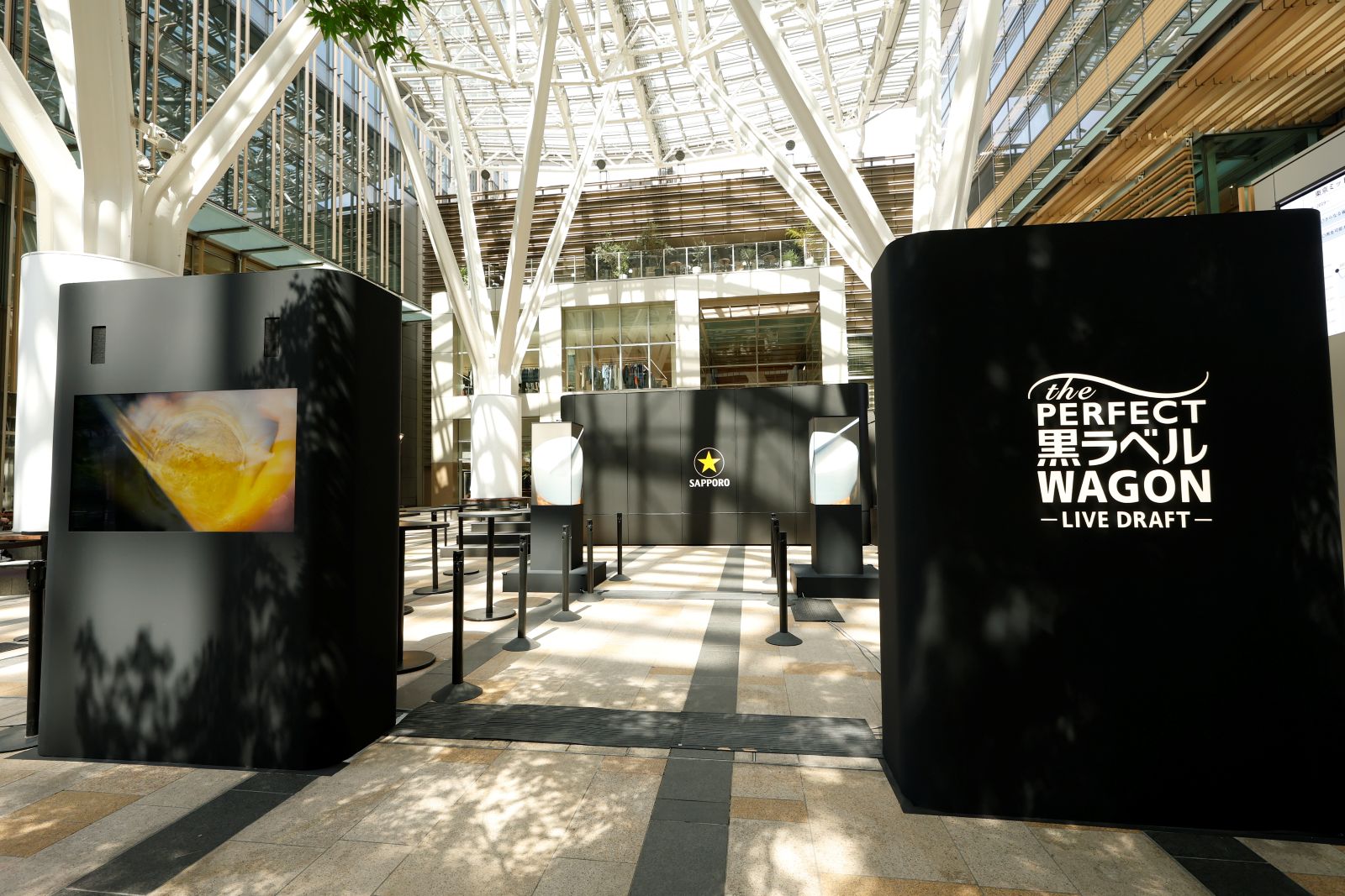 黒ラベルWAGON体験イベントの外観