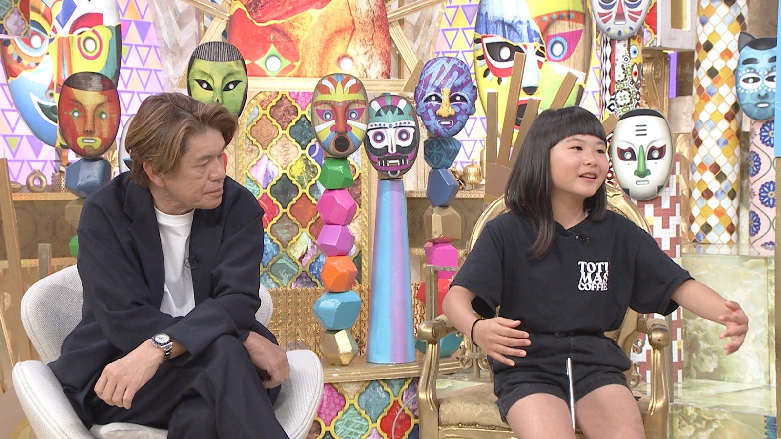 ヒロミと子供焙煎士・深谷東照さんの写真