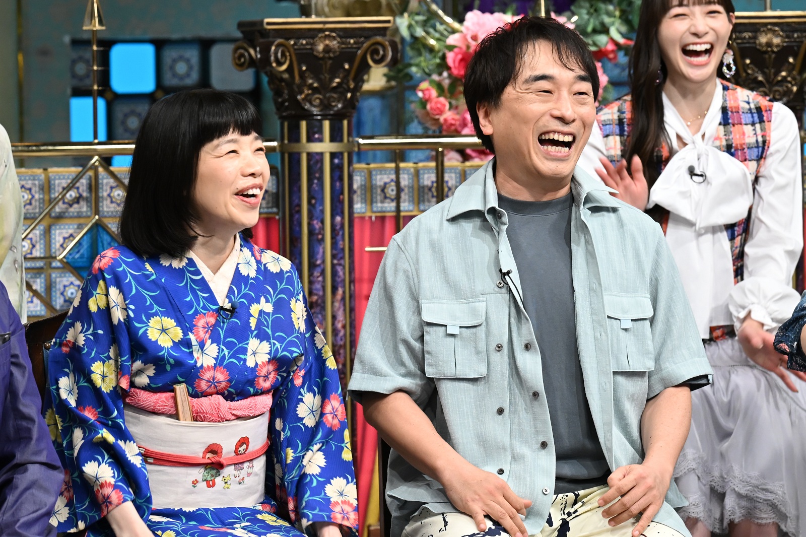 声優・水田わさびと関智一の写真