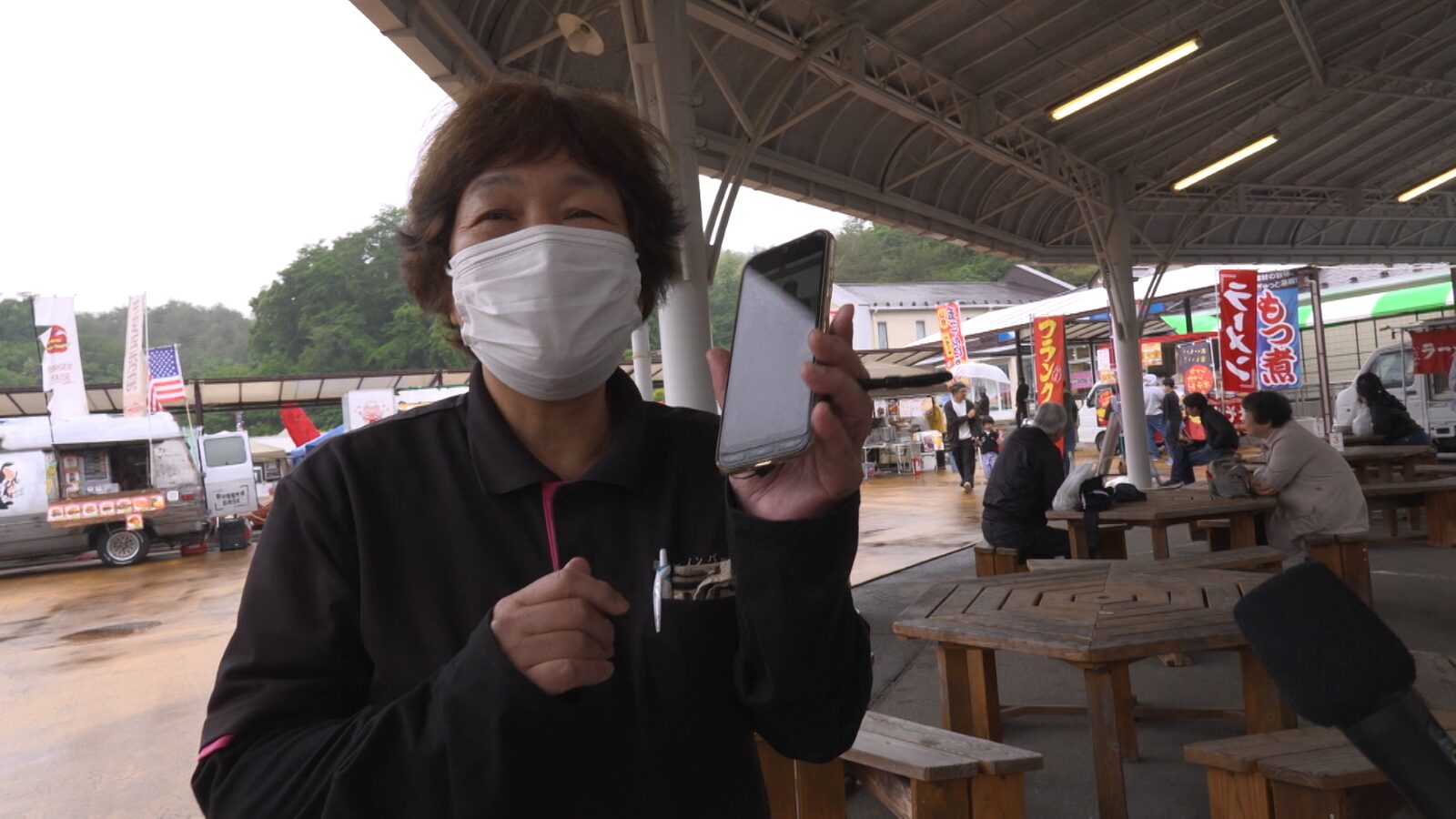 宮城県栗原市で街頭インタビューの様子