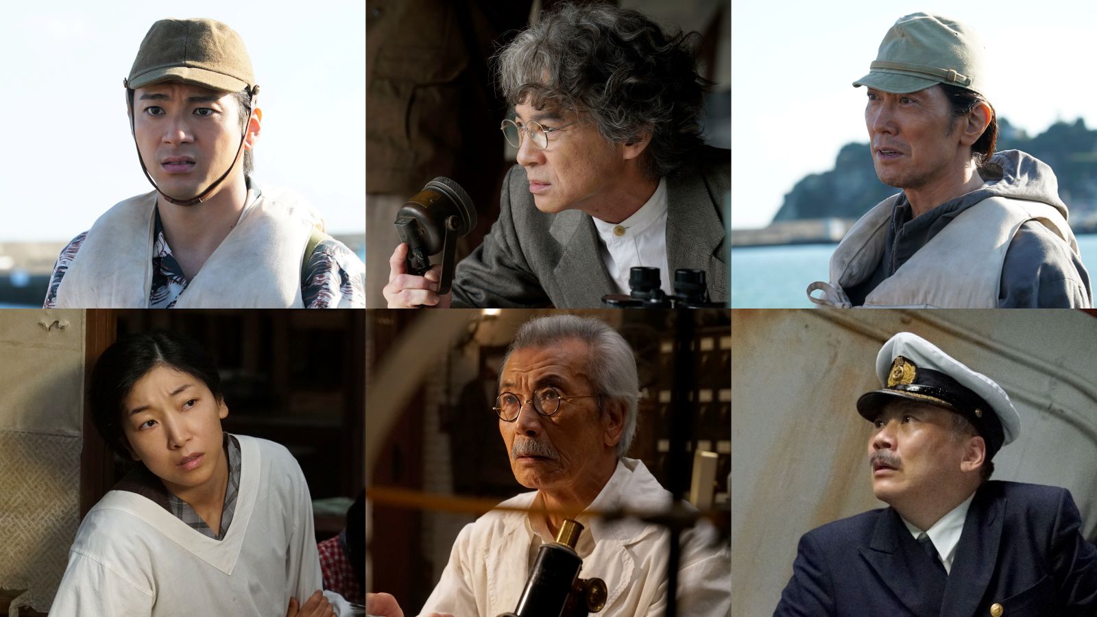 『ゴジラ-0.0』解禁キャストビジュアル（山田裕貴、吉岡秀隆、佐々木蔵之介、田中美央、田中泯、安藤サクラ）