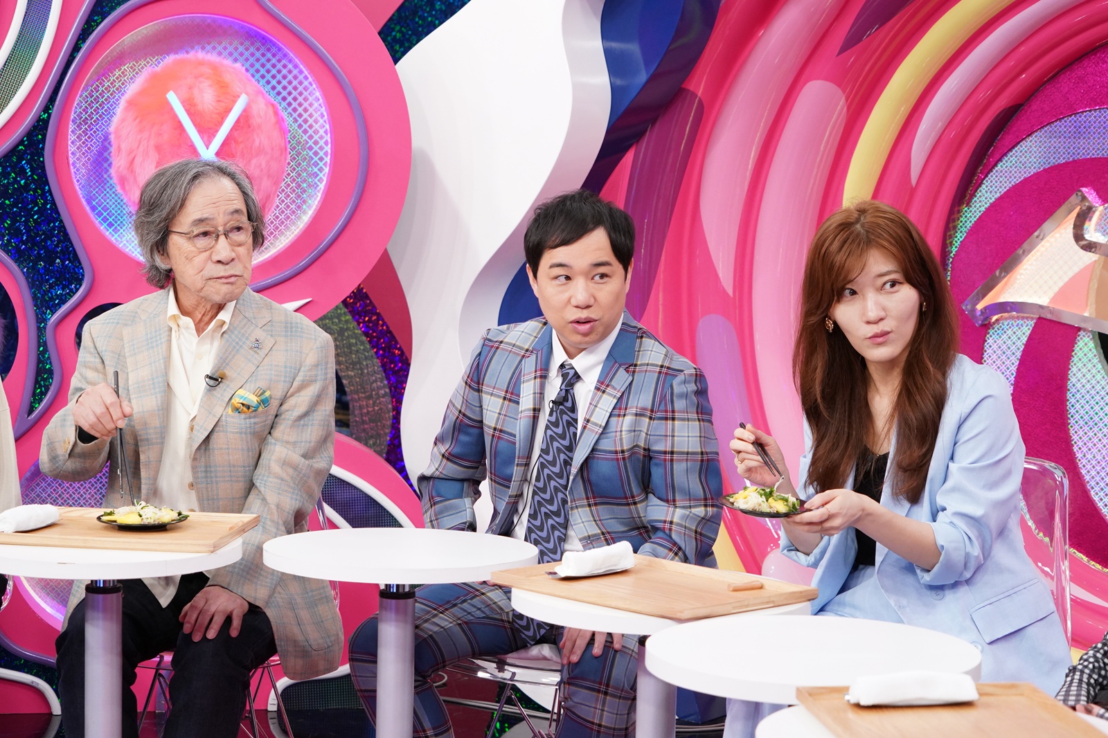 武田鉄矢、霜降り明星・せいや、ヒコロヒーの写真